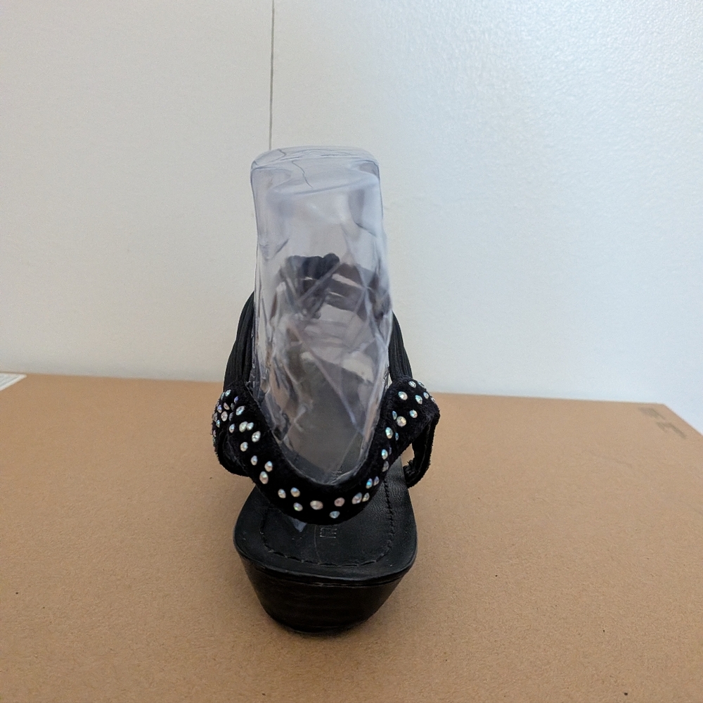 Madden Girl Black Sequin Sandals - Picture 8 of 11